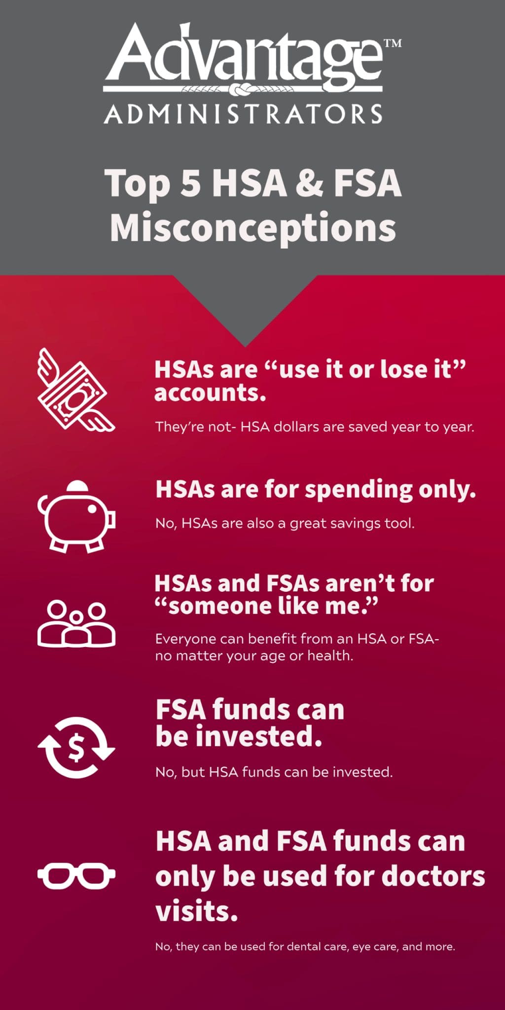 HSA & FSA Misconceptions Advantage Administrators