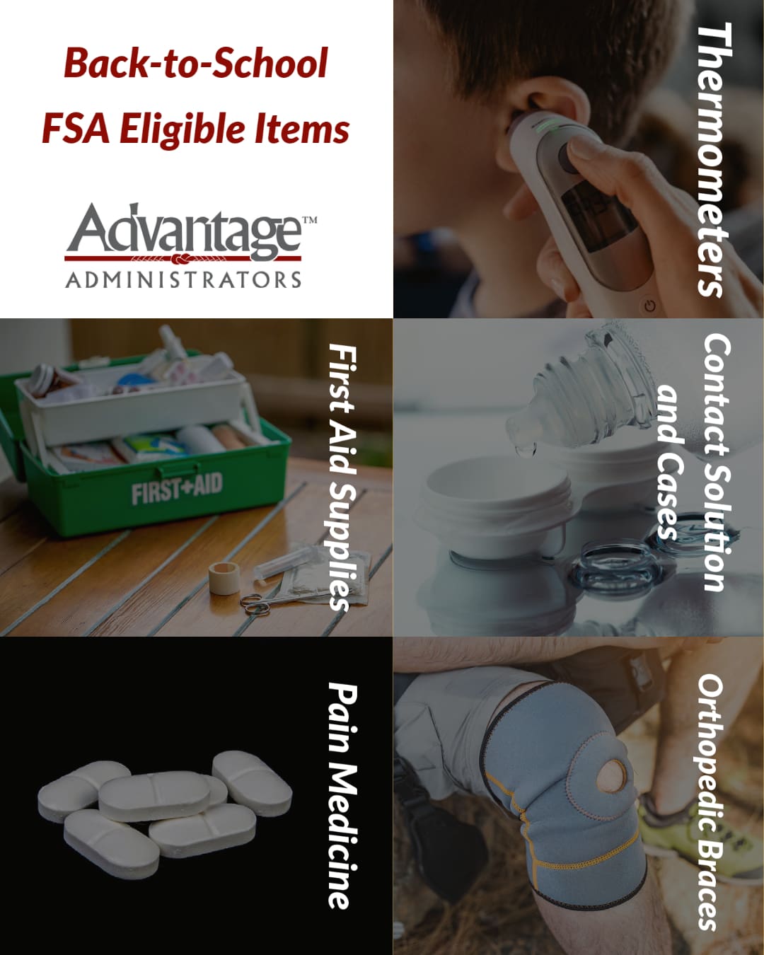 Back to School Eligible FSA Items Advantage Administrators